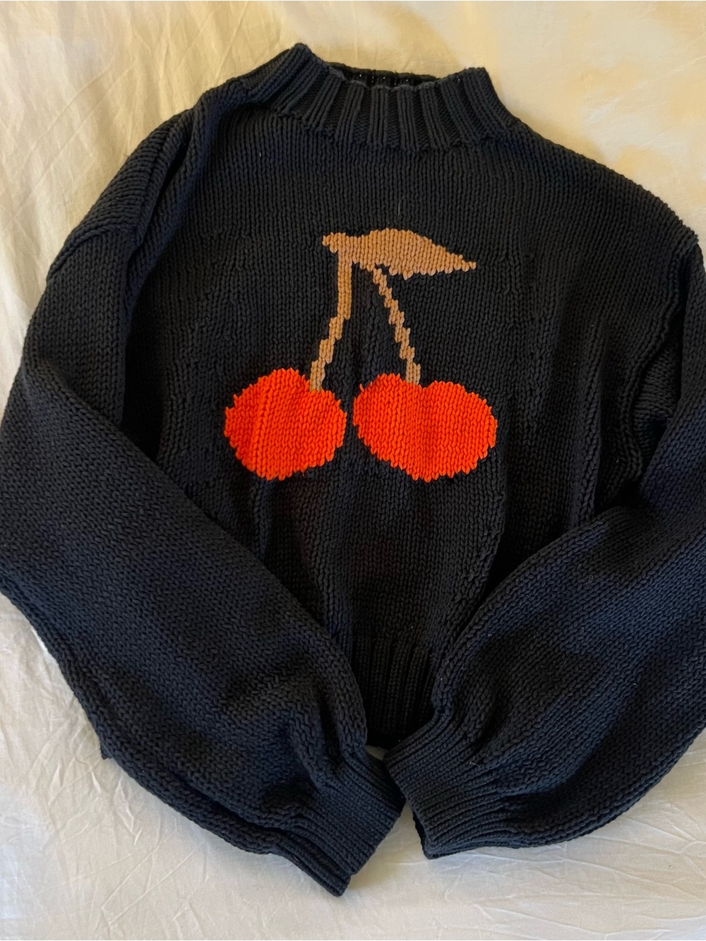 Maeve navy cherries sweater